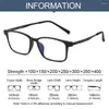 Gafas de sol con bloqueo de rayos azules, gafas de lectura antiluz azul, ultraligeras, titanio puro, hipermetropía, protección ocular deportiva