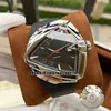 New Ventura H24555331 H24551331 Automatic Mens Watch Steel Case Triangular Black Dial Black Black Rubber Strap Gents Fashion Sport3358