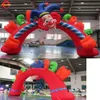 wholesale Outdoor Activities Free Shipping 10mW (33ft) With blower Clown Head Inflatable Arch Gate Circus Clown Archway for Ground Opening