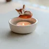 촛불 홀더 3D Tealight Candlestick 동물 피겨 홀더 데스크탑 장식 장식품