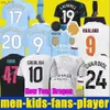 Koszulki piłkarskie Mans Mans Cities Final Stambul Kit Football Shirt Kids 2023 2024 J.alvarez Mancheste Nowy Rok Manh243401