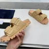 Designer Sandals Woman Crochet Slides Slifori neri Cunettatori Piattaforma Piattaforma Slitto Summer Mule Cinghies Dimensioni 35-41