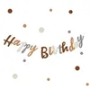 Decorazione per feste INS Lettere di buon compleanno Banner Bambini 1° Orso bruno Ghirlanda di carta Bandiera Ragazzo Ragazza Forniture per baby shower