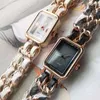 22% rabatt på Titta på Xiaoxiangfeng Zhonggu Fang Tang Woven Strap Womens Black Gold Live Edition