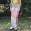 jupe PixieKiki Y2k Style longues jupes Maxi pour femme mignon noyau dessin animé dégradé rose imprimé jupe d'été femmes vêtements 2023 P33BE17