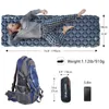 Utomhus Sleeping Pad Camping Uppblåsbar madrass Ultralight Air Cushion Travel Mat Folding Bed Inget nackstöd för resor vandring240227