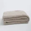 Blankets 2024 Brand Summer Thin Knitted Throw Blanket Air Conditioning Room Sofa Bed Breathable Stripe Hairy Microfiber Quilt