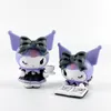 Factory wholesale 6 styles 7cm kuromi figure model anime peripheral ornaments gifts children's favorite toys