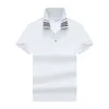 Klassisk t-shirt Men Polo Shirt Designer Summer Men Shirts Luxury Brand Beige Business Casual Tee England Style Shirts Man Tops Kläder Asiatisk storlek M-XXXL