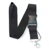 10pcs Popular Solid Black Neck Lanyard Strap Badge ID Detachable Keychain Cell Holder New2731