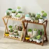 Autres bâtiments de jardin Multicouche en bois Pot de fleurs Organisateur Porte-fleurs Présentoir Plante Stand Salon Balcon Stand Pots Meubles d'extérieur YQ240303