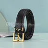 Fashion Belt for Women Genuine Leather 3.0cm Width High Quality Men Designer Belts Y Buckle cnosme Womens Waistband Cintura Ceintures With box