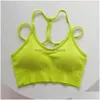 Abiti da yoga Lu-080 Reggiseno Beautif Indietro Canotte sportive Canotte da corsa Fitness Abbigliamento da allenamento per donna Top Intimo Consegna di consegna all'aperto A Dhfxo