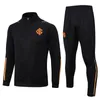 23 24 Brasilianische Fußballnationalmannschaft Trainingsanzüge und Jacke Trainingsanzug Logo-Stickerei Fußball Trainingskleidung Outdoor-Jogging-Shirt-Set