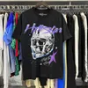 Camicia Hellstar Maglietta Hellstar T-shirt firmata da uomo e da donna, Hell Star vintage, Tessuto lavato alla moda Street Graffiti inciso Foil Taglie forti da uomo