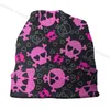 Bérets rose crâne mince Skullies bonnets casquettes d'extérieur pour hommes femmes poupées Ski Bonnet chapeaux