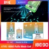 ATVS vape 퍼프 18000 UFF 16 색 일회용 vape e-cigarettes vapes 전자 장치 사전 채워진 vape 18k 15k 12k