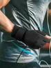 Support de poignet 1 paire femmes hommes pour l'arthrite lavable antidérapant respirant avec sangle demi-doigt soulagement de la douleur gants de compression élastique