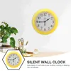 Настенные часы 9-дюймовые пластиковые бесшумные подвесные цифровые круглые старомодные часы для декора гостиной