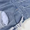 Jeans femininos jeans para macacão jeans rasgado lavado macacões cintura 240304