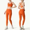 Conjunto de yoga das mulheres sutiã esportivo e leggings jogging 2 peça conjunto yoga esporte ginásio roupas sportwear mulher 240226
