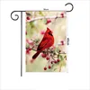 Cardinals Bird Garden Flag Outdoor Kardynał Welcome Party Dekoracja dziedzińca Flaga Flag Flag Linen Material P287