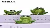 MyBlue 3 PCSSEST DON039T TALK DON039T الاستماع إلى DON039T Look Frog تمثال مصغرة حديقة جنية Nordic Decoratio8213897