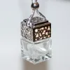 Hollow Cube Glass Car Parfume Pendant Essential Oil Diffuser Air Freshener bakspegel