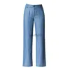 Jeans da donna Jeans ACRMRAC Nuovo autunno blu Vita sbiancata Gamba per il tempo libero Jeans Lyocell a tutta lunghezza 240304