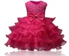 Robe de bal robes de fleur de fleur belles vêtements blancs bordeaux rouges menthe ivoire avec dentelle de tutu de tutu en dentelle en stock bon marché de 6 m à 4635320