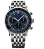 Multi Dial Perfect Watch Navitimer Herren Business Ladies Orologio 50mm Sier plattierte Uhrenband Elegante Designer Uhren hohe Qualität 19