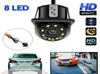 Caméra de recul de voiture 8 LED ronde de secours Vision nocturne inversant le moniteur de stationnement automatique 170 degrés caméras de recul capteurs9644858