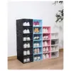 Dust Proof Transparent PP Quality and Fun Life Storage Box, Plastic Flap Drawer Style Shoe Cabinet