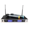 U8630 Karaoke UHF Wireless Microphone System Microfono Inalambrico Professional Dual Channel Cordless Mottagare 2 X Handheld Mic Vo8415433