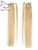 Evermagic Pferdeschwanz, Echthaar, Remy, gerade, europäische Pferdeschwanz-Frisur, 50 g, 100 natürliche Haar-Clip-in-Extensions6584182