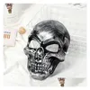 Party Masks Halloween Adts Skl Mask Plastic Ghost Horror Gold Sier Face Unisex Masquerade Fy3786 Drop Delivery Home Garden Festive Su Dh1Ic