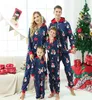 Familie bijpassende kerst pyjama moeder dochter kleding set kerst pyjama rompertjes volwassen kinderen baby familie look jumpsuit Pjs 2111048902101