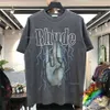 Rhude T Shirt Men Women Washed Do Old Streetwear T-shirts Summer Style High-quality Top Tees 258