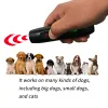 Репелленты Ультразвуковые репелленты для собак со светодиодным фонариком Пластиковые электронные обучающие устройства 3 режима Оборудование для дрессировки собак Аксессуары для домашних животных