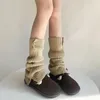 Calcetines de mujer Otoño Invierno cálido tejido pie cubierta Y2k niñas botón JK Lolita Kawaii lindas medias largas