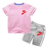 Summer new children's clothing set Children's T-shirt Shorts 2 sportswear Boys Girls Breathable clothing Fashion casual short sleeve shorts set