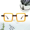 Óculos de sol quadros acetato quadrado óculos quadro doces cor personalizado homens óculos embelezar prescrição óptica mulheres miopia leitura