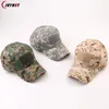 Bandanas bonés de beisebol militar camuflagem tático ao ar livre soldado combate paintball ajustável verão snapback chapéu de sol