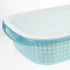 Kitchen Storage Dish Basket Fruit Washing Basin Vegetable With Cover