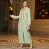 Etnische kleding Eid Mubarak Djellaba Moslimvrouwen Abaya met capuchon Marokkaanse avondfeestjurk Dubai Turkije Kaftan Islamitische Jalabiya Robe Gown