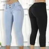 Women's Jeans Womens Jeans Plus Size Skinny Capris Woman Female Stretch Knee Length Denim Shorts Pants Women With High Waist Summer 240304