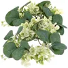 Dekorative Blumen, 2 Stück, künstliche Kerzenständer, Girlandenringe für Säulen, Säulen, Hochzeit, Tischdekoration, kleine Kränze