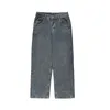 Мужские джинсы 2024, корейские модные мешковатые мужские брюки в стиле хип-хоп, повседневные широкие джинсовые брюки B113