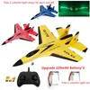 ElectricRC Aircraft RC Plane SU35 med LED -lampor Remote Control Flying Model Glider 24G Fighter Hobby Airplane Epp Foam Toys Kids GI DHPDN