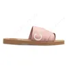 High Heels Chloes Sandals famous designer women Mila Platform Canvas Slides Linen Woody Mule Wedge Sliders Cloud Soft Slippers【code ：L】Sandale